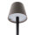 Securit® Tischlampe MILANO, Wasserfest IP 54, stufenlos dimmbar, mit intregierter LED und Akku, inklusive schnelllademagnetischem  USB Ladekabel. Leuchtdauer bis zu 20 Stunden    Farbe: Schwarz/Grau