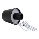 Securit® Tischlampe PARIS , Wasserfest IP 54, stufenlos dimmbar, mit intregierter LED und Akku, inklusive schnelllademagnetischem  USB Ladekabel. Anwendung für geöffnete und geschlossene Flaschen. Leuchtdauer bis zu 20 Stunden    Farbe: Schwarz