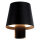 Securit® Tischlampe PARIS , Wasserfest IP 54, stufenlos dimmbar, mit intregierter LED und Akku, inklusive schnelllademagnetischem  USB Ladekabel. Anwendung für geöffnete und geschlossene Flaschen. Leuchtdauer bis zu 20 Stunden    Farbe: Schwarz