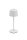 Securit® Tischlampe MONTE CARLO WHITE, Wasserfest IP 54, stufenlos dimmbar, mit intregierter LED und Akku, inklusive schnelllademagnetischem  USB Ladekabel. Leuchtdauer bis zu 15 Stunden    Farbe: Weiss