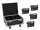 EUROLITE Set 4x AKKU MBT-3 Spot MK2 + Flightcase with wheels and charging function