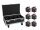 EUROLITE Set 6x AKKU UP-4 QCL Spot QuickDMX MK2 + Flightcase with wheels and charging function