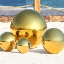 Edelstahlkugel gold 80mm, Spiegelpolierte hohle...