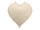 Folienballon Herz, 45cm, Hellbeige