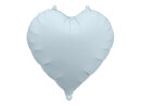 Folienballon Herz, 45cm, Nebelblau