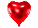 Folienballon Herz, 68x72cm, rot