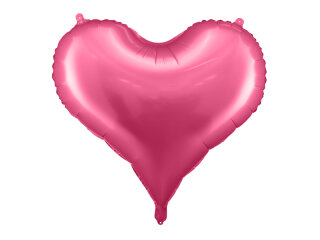 Folienluftballon Herz, 75x64,5 cm, rosa