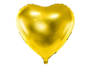 Folienballon Herz, 61cm, gold