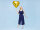 Folienballon Herz, 61cm, gold