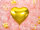 Folienballon Herz, 61cm, gold