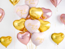 Folienballon Herz, 45cm, gold