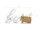 Holzaufschrift Sweet bar, weiß, 37x10cm