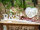 Holzaufschrift Wish table, weiß, 40x10cm
