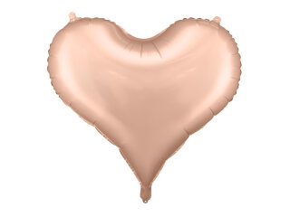 Folienluftballon Herz, 75x64,5 cm, Rosegold