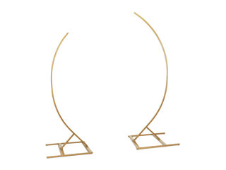 Ständer mit 2 Halbbogen, 200cm und 180cm - Set, Gold