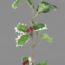 Holly garland  - Material: with berries plastic - Color: green/red - Size: Ø 15cm X 180cm