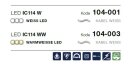 LED IC 114 W   Kabelfarbe: weiß   Eiszapfen --> Led Pro 230V