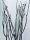 Mitsumata-Zweige, Pailletten, grau silber glänzend, 145-155cm, 3er Set