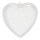 Heart plastic, 2 halves, to fill     Size: Ø 14cm    Color: clear