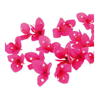 Bougainvillea heads 100pcs./bag - Material: artificial silk - Color: magenta - Size: Ø 4cm