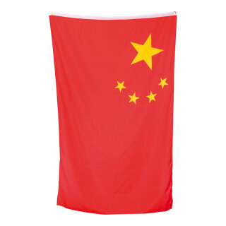 Flagge Kunstseide, mit Ösen     Groesse: 90x150cm    Farbe: China