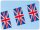 Fahnenkette Großbritannien 14 Fahnen, 24 x 12cm x 4m