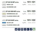 LED ST 120 W-WF   Kabelfarbe: weiß   Lichterkette --> Led Pro 230V