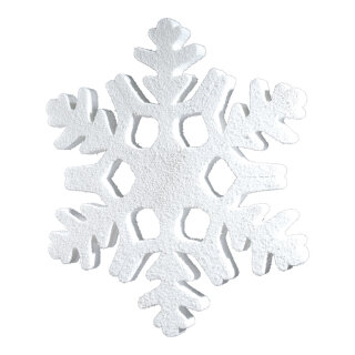 Schneeflocke Styrofoam Größe:100x84cm,  Farbe: weiß