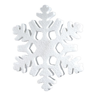 Schneeflocke Styrofoam     Groesse: 100x84cm    Farbe: weiß
