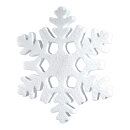 Snowflake  - Material: styrofoam - Color: white - Size:...