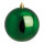 Weihnachtskugeln, grün glänzend      Groesse:Ø 6cm, 12 Stk./Blister   Info: SCHWER ENTFLAMMBAR
