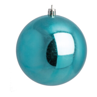 Christmas balls aqua shiny 6 pcs./blister - Material:  - Color:  - Size: Ø 8cm