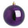 Weihnachtskugeln, violett glänzend      Groesse: Ø 8cm, 6 Stk./Blister
