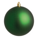 Weihnachtskugel-Kunststoff  Größe:Ø 8cm,  Farbe: grün matt