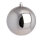 Weihnachtskugel, silber glänzend      Groesse: Ø 14cm