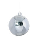 Weihnachtskugel, silber glänzend      Groesse:...