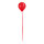 Ballon mit Hänger Kunststoff     Groesse: Ø 20cm, 25,5cm, mit Bänder: 100cm - Farbe: rot