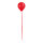 Balloon with hanger plastic     Size: Ø 20cm, 25,5cm, with ribbons: 100cm    Color: red