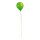 Ballon mit Hänger Kunststoff     Groesse: Ø 20cm, 25,5cm, mit Bänder: 100cm    Farbe: grün