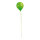 Balloon with hanger plastic     Size: Ø 20cm, 25,5cm, with ribbons: 100cm    Color: green