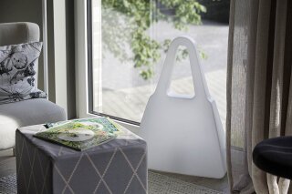 Auenleuchte Tasche, Hhe 70cm, Farbe: wei