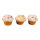Muffins 3pcs./bag, foam     Size: muffin 8,5x7cm    Color: natural