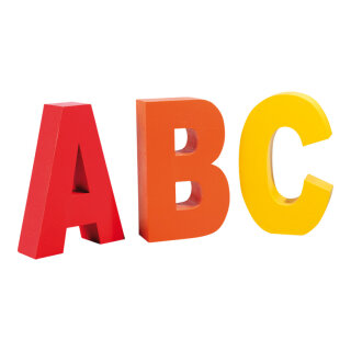 Buchstaben ABC Styropor     Groesse: 50x30cm    Farbe: bunt     #