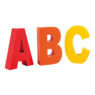 Letters ABC styrofoam     Size: 50x30cm    Color: multicoloured