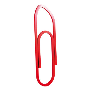 Büroklammer Styropor     Groesse: 90x25cm    Farbe: rot