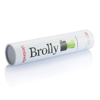 Brolly 2 in 1 Automatik-Taschenschirm, grün, 21,5