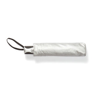 Deluxe 21,5 Taschenschirm 2 in 1 Farbe: silber, schwarz