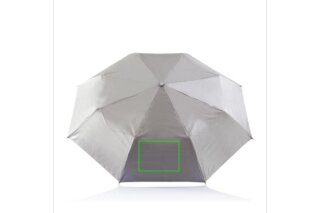 Deluxe 21,5 Taschenschirm 2 in 1 Farbe: silber, schwarz
