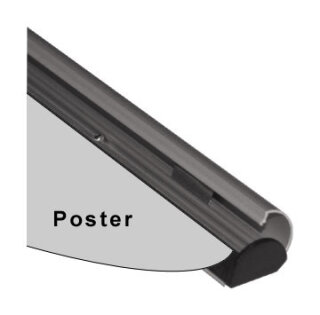 Posterklappschiene, silber, 700mm