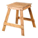 Hocker Holz     Groesse: 40x36x36cm    Farbe: braun